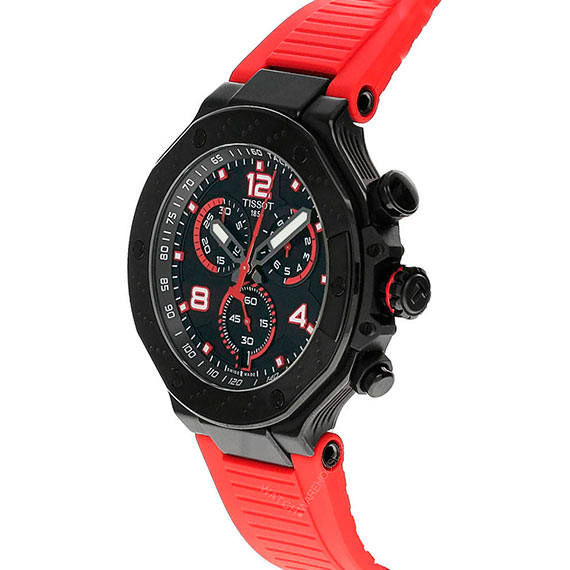 Tissot T-Race MotoGP Chronograph 2023 Limited Edition Black Dial Rubber Strap Sports Men's Watch - T141.417.37.057.01