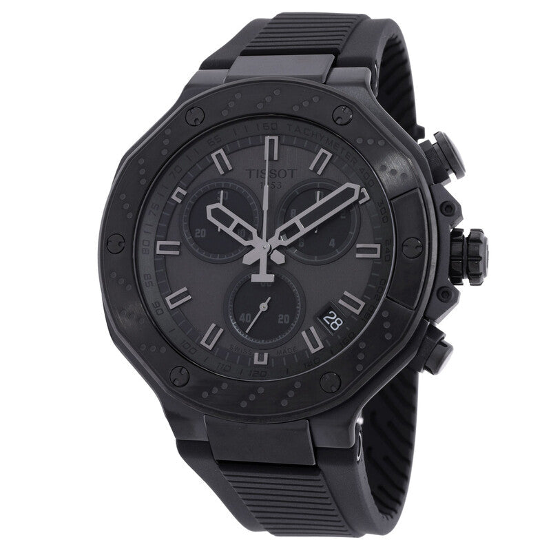 Tissot T-Race Chronograph Grey Dial Silicone Strap Men's Watch - T141.417.37.061.00