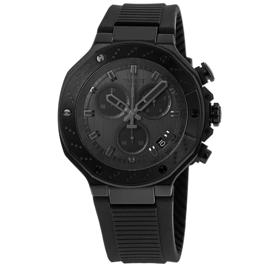 Tissot T-Race Chronograph Grey Dial Silicone Strap Men's Watch - T141.417.37.061.00