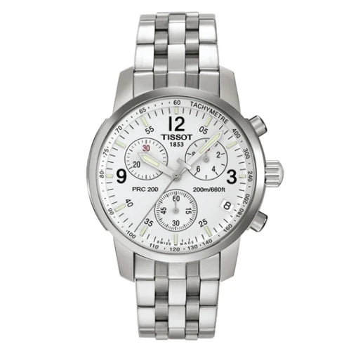 Tissot T-Sport PRC 200 Chronograph Silver Men's Watch - T17.1.586.32