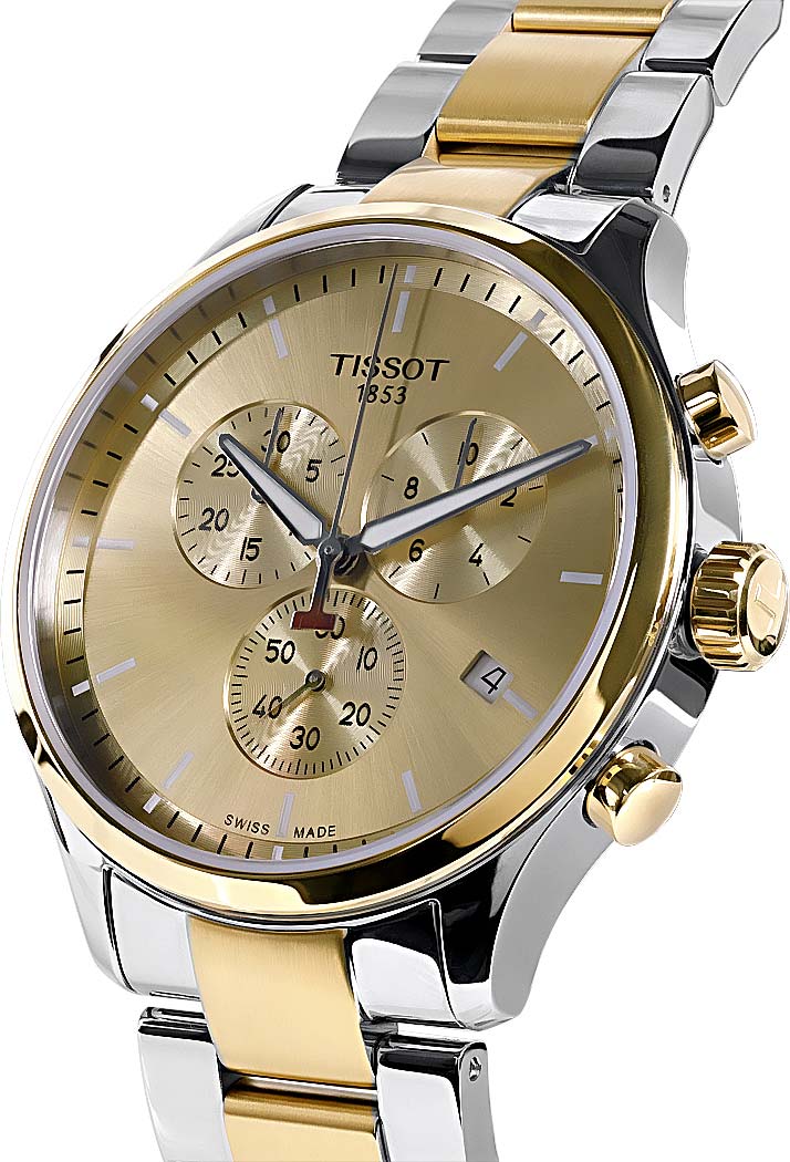 Tissot T-Sport Chronograph Quartz Champagne Dial Men's Watch - T116.617.22.021.00