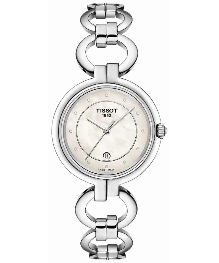 Tissot T Trend Flamingo MOP Dial Silver Steel Strap Women's Watch - T094.210.11.116.00