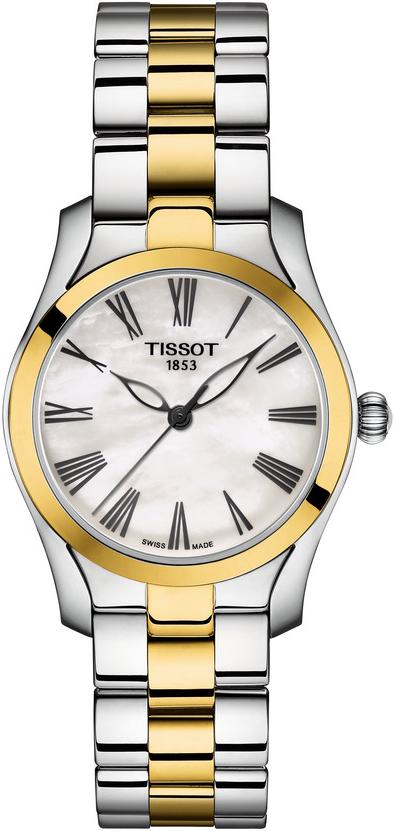 Tissot T-Wave Quartz White MOP Dial Ladies Watch - T112.210.22.113.00