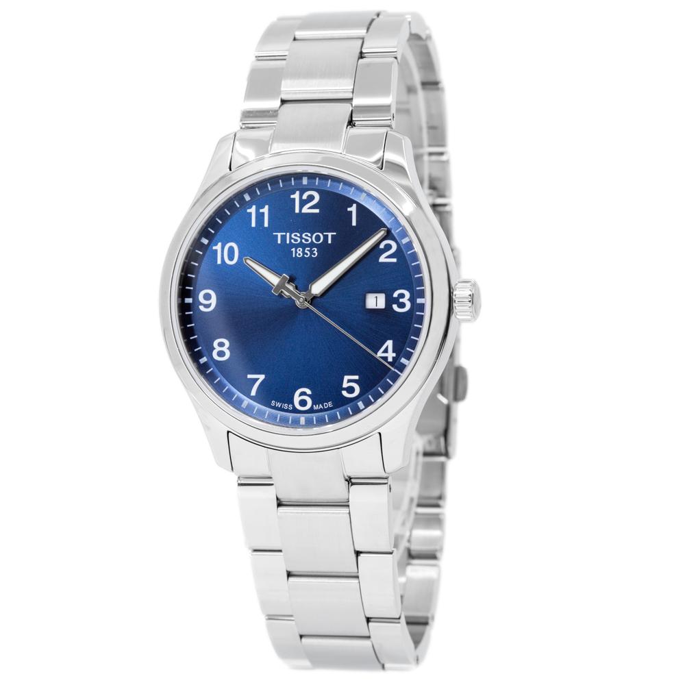 Tissot T Sport Chrono XL Chronograph Blue Dial Silver Steel Strap Men's Watch - T116.617.11.047.00