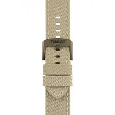 Tissot T Sport Chrono XL Beige Dial Khakhi Green Nylon Strap Men's Watch - T116.617.33.267.00