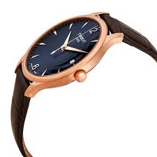 Tissot Tradition Blue Dial Leather Strap Men's Watch - T063.610.36.047.00