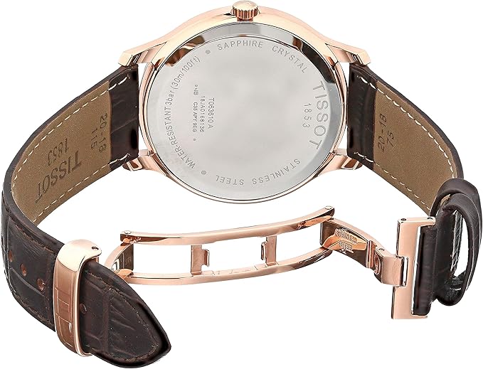 Tissot Tradition Blue Dial Leather Strap Men's Watch - T063.610.36.047.00