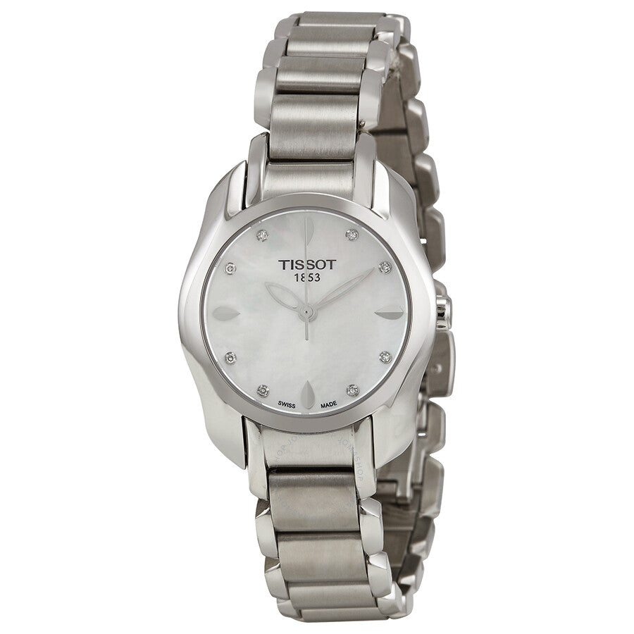 Tissot Trend T-Wave Mother of Pearl Dial Diamond Ladies Watch T023.210.11.116.00
