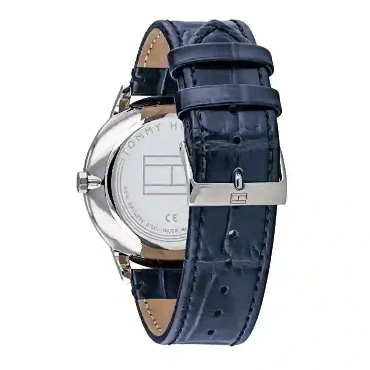 Tommy Hilfiger Blue Leather Men's Watch - 1710387