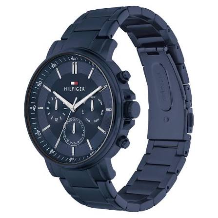 Tommy Hilfiger Steel Blue Dial Multi-function Men's Watch - 1710705