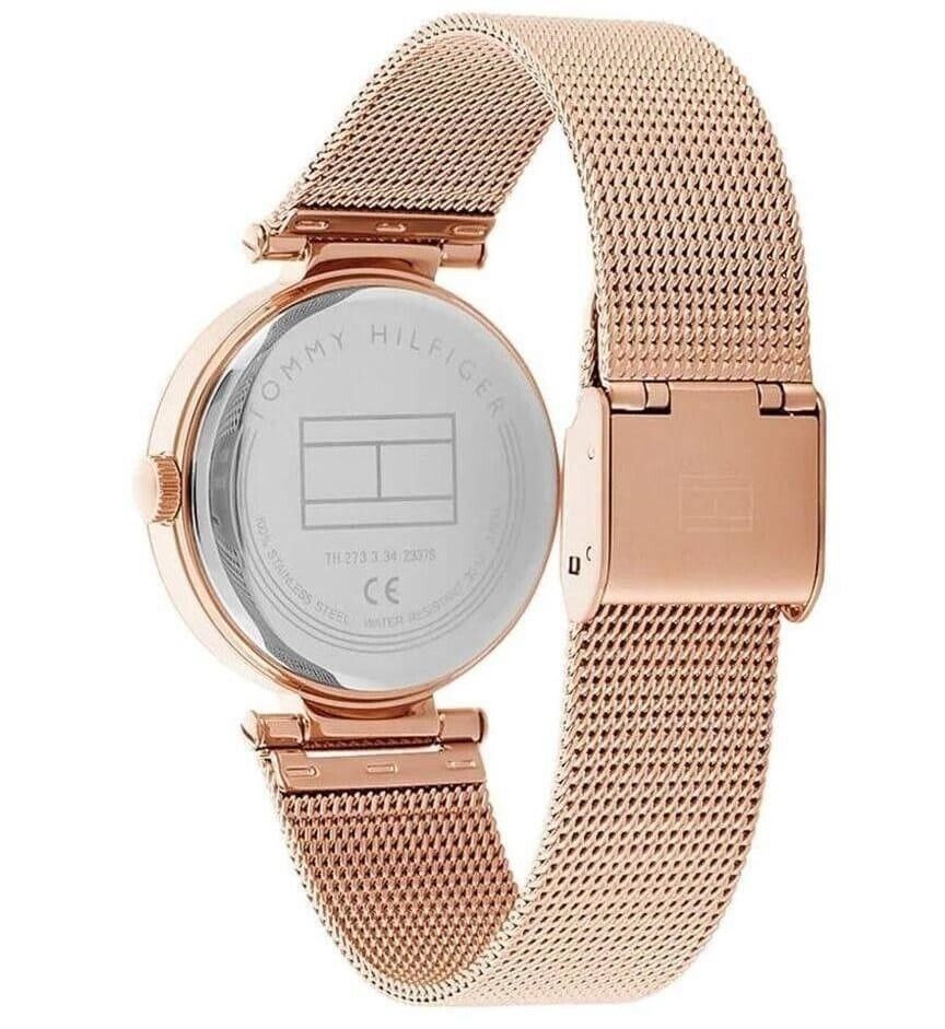 Tommy Hilfiger Rose Gold Dial Stainless Steel Band Women's Watch - 1781868