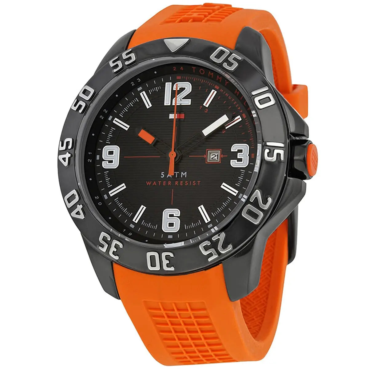 Tommy Hilfiger Men's Rubber Watch 1790985