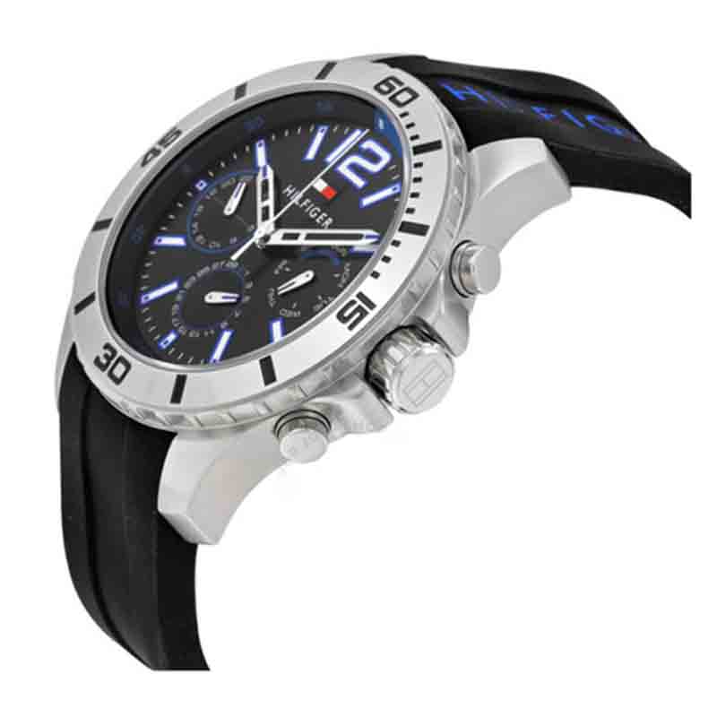 Tommy Hilfiger Gray Dial Brown Leather Strap Men's Watch 1791143