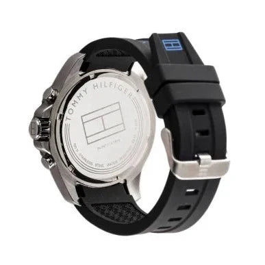 Tommy Hilfiger Gray Dial Brown Leather Strap Men's Watch 1791143