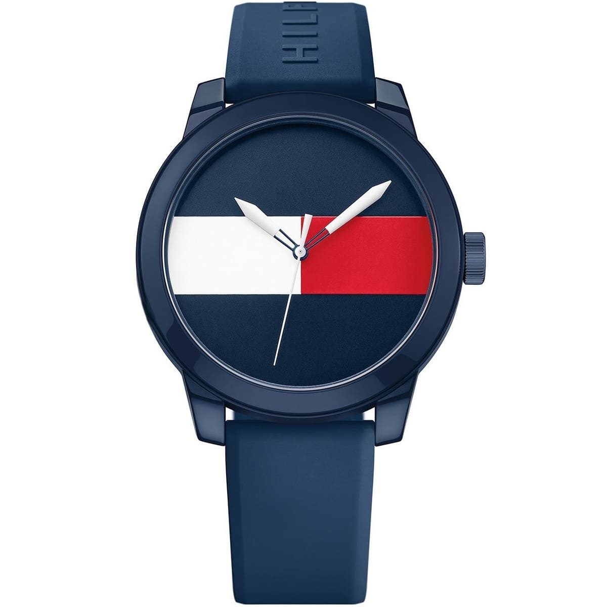 Tommy Hilfiger Men's Watch - Flag Sport Quartz Blue Silicone Strap | 1791322