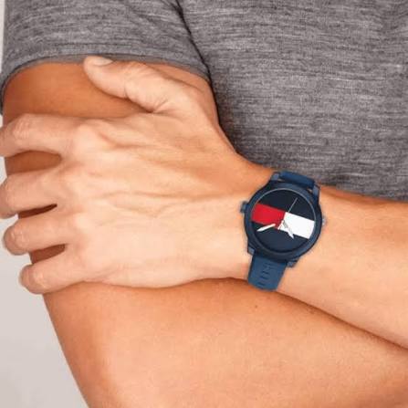 Tommy Hilfiger Men's Watch - Flag Sport Quartz Blue Silicone Strap | 1791322