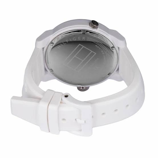 Tommy Hilfiger Quartz White Silicone Strap White Dial 44mm Men's Watch - 1791558