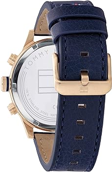 TOMMY HILFIGER MENS QUARTZ LEATHER WATCH - 1791808