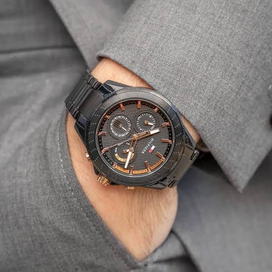 Tommy Hilfiger Aiden Black Stainless Steel Men's Watch - 1791858