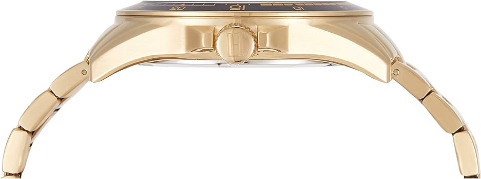 Tommy Hilfiger Erik watch caseback showing engraved Tommy Hilfiger branding