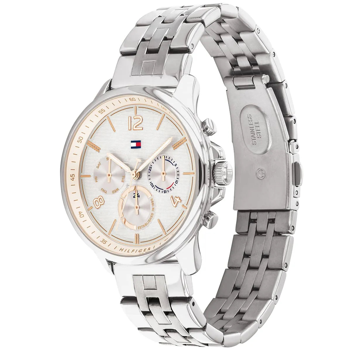 Tommy Hilfiger Harper White Dial Stainless Steel Quartz Women's Watch - 1782222