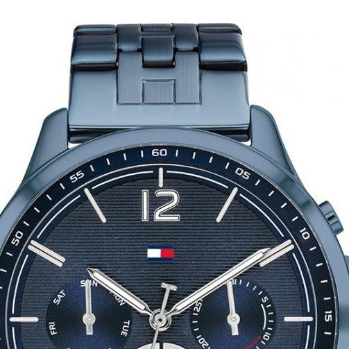 Tommy Hilfiger Harper women's multifunction watch with steel bracelet and blue dial