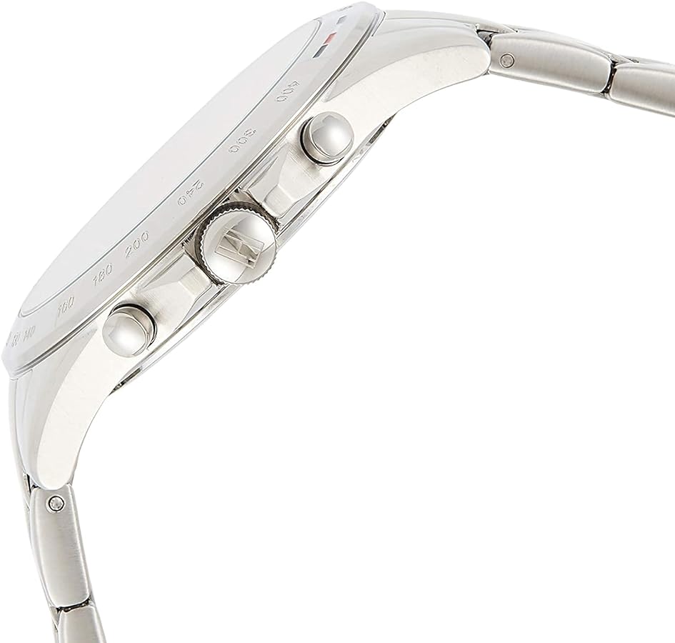 Tommy Hilfiger Haven 1782194 women's watch side profile showing stainless steel case and bracelet