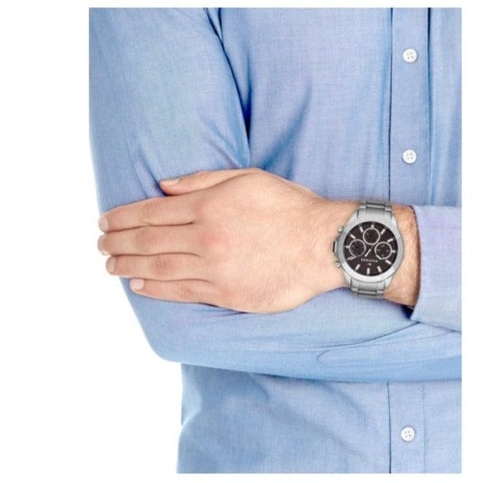Tommy Hilfiger Hudson Brown Dial Stainless Steel Men's Watch 1791229
