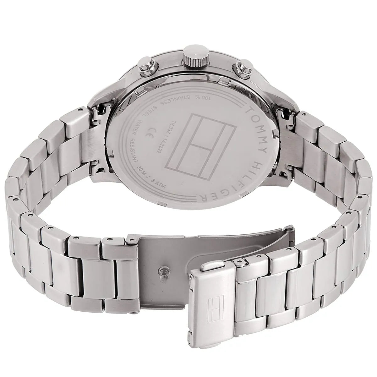 Tommy Hilfiger Quartz Stainless Steel Black Dial 42mm Men's Watch - 1710356