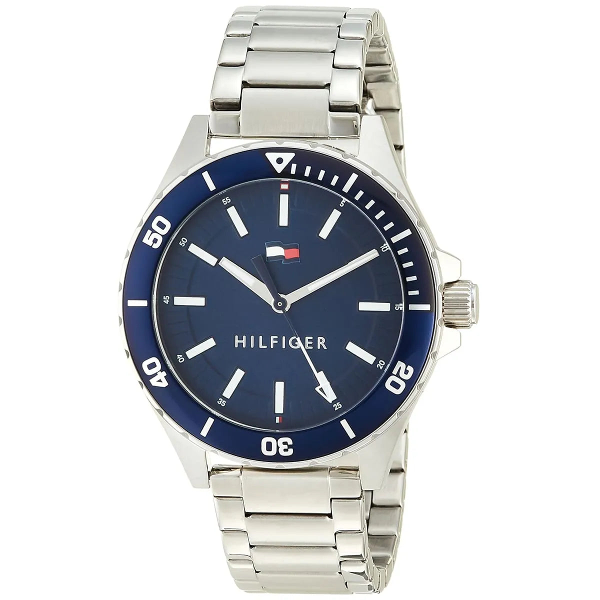 Tommy Hilfiger Logan Quartz Silver Stainless Steel Bracelet Men's Watch - 1792012