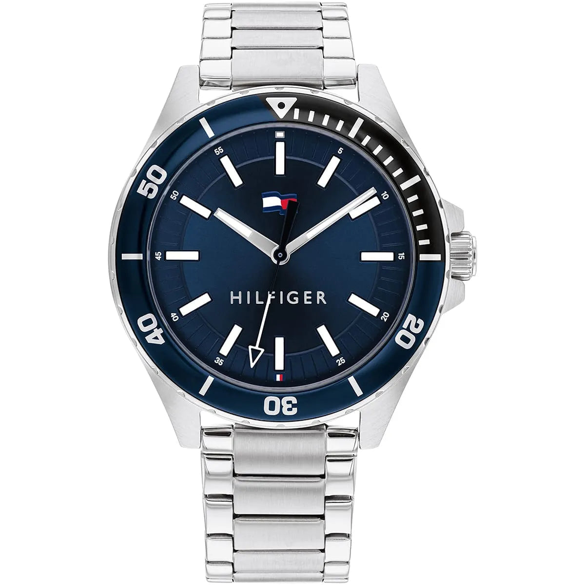 Tommy Hilfiger Logan Quartz Silver Stainless Steel Bracelet Men's Watch - 1792012