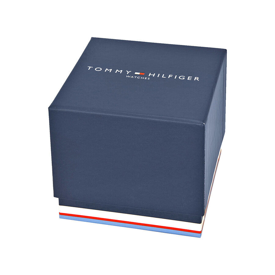 Tommy Hilfiger Watches branded navy presentation box with striped accent