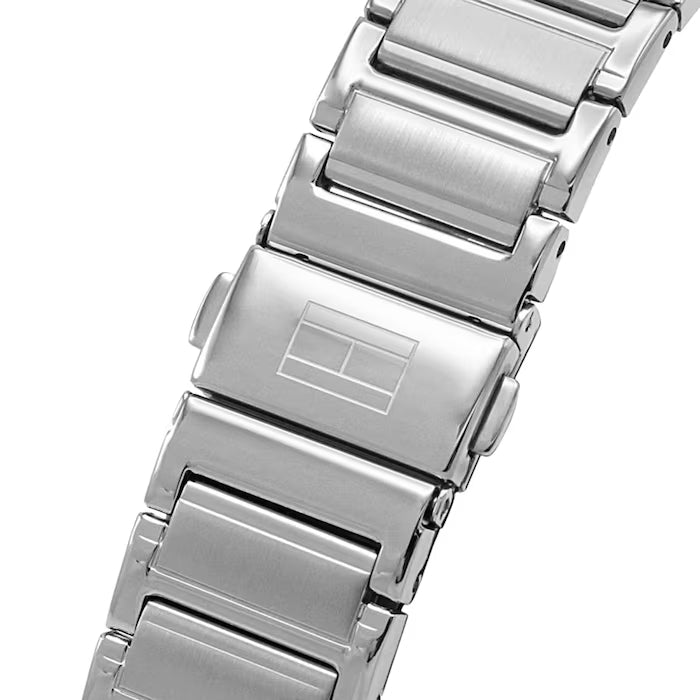 Tommy Hilfiger Mason Stainless Steel Silver Bracelet Blue Dial Men's Watch 1791788