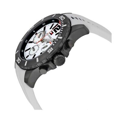 Tommy Hilfiger Quartz White Silicone Strap White Dial 46mm Men's Watch 1791146