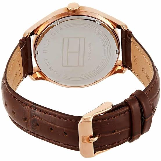 Tommy Hilfiger Oliver Brown Leather Strap Men's Watch - 1791306