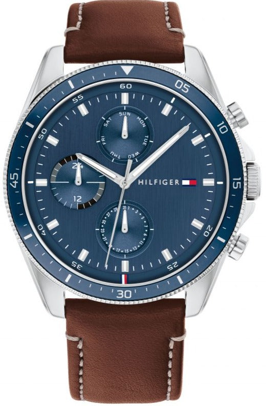 Tommy Hilfiger Parker Chronograph Leather Strap Men's Watch 1791837