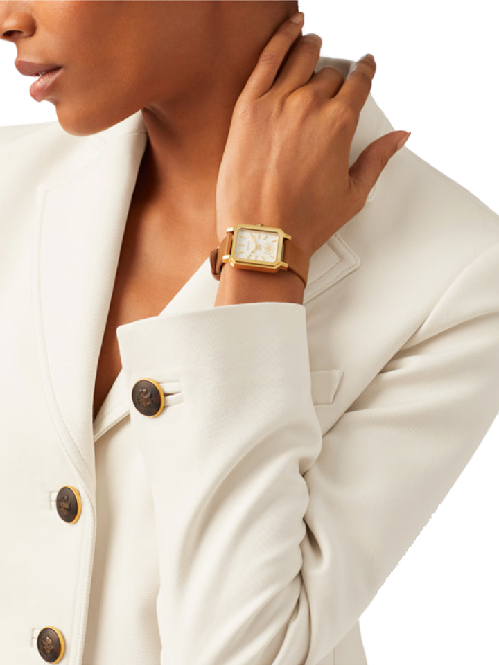 Tory Burch Robinson Quartz Cream Dial Women's Watch TBW1503