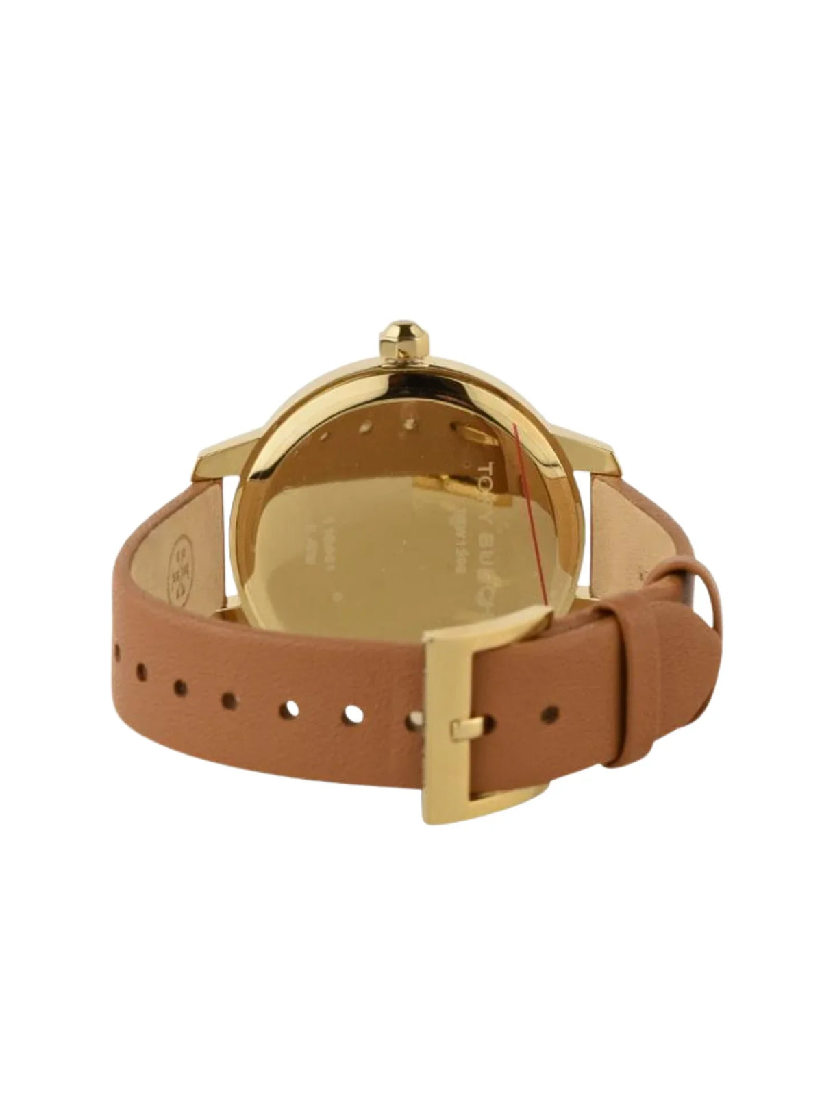 Tory Burch Collins Quartz Ivory Dial Brown Leather Ladies Watch TBW1202