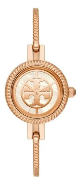 Tory Burch Riva Rose Gold Dial Rose Gold Steel Strap Watch for Women TBW4037