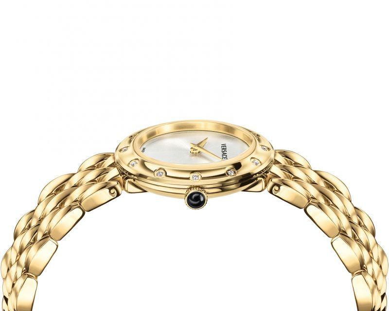 Versace V-Flare Quartz Silver Dial Ladies Watch - VEBN00818
