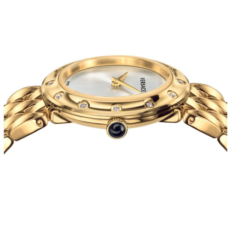 Versace V-Flare Quartz Silver Dial Ladies Watch - VEBN00818