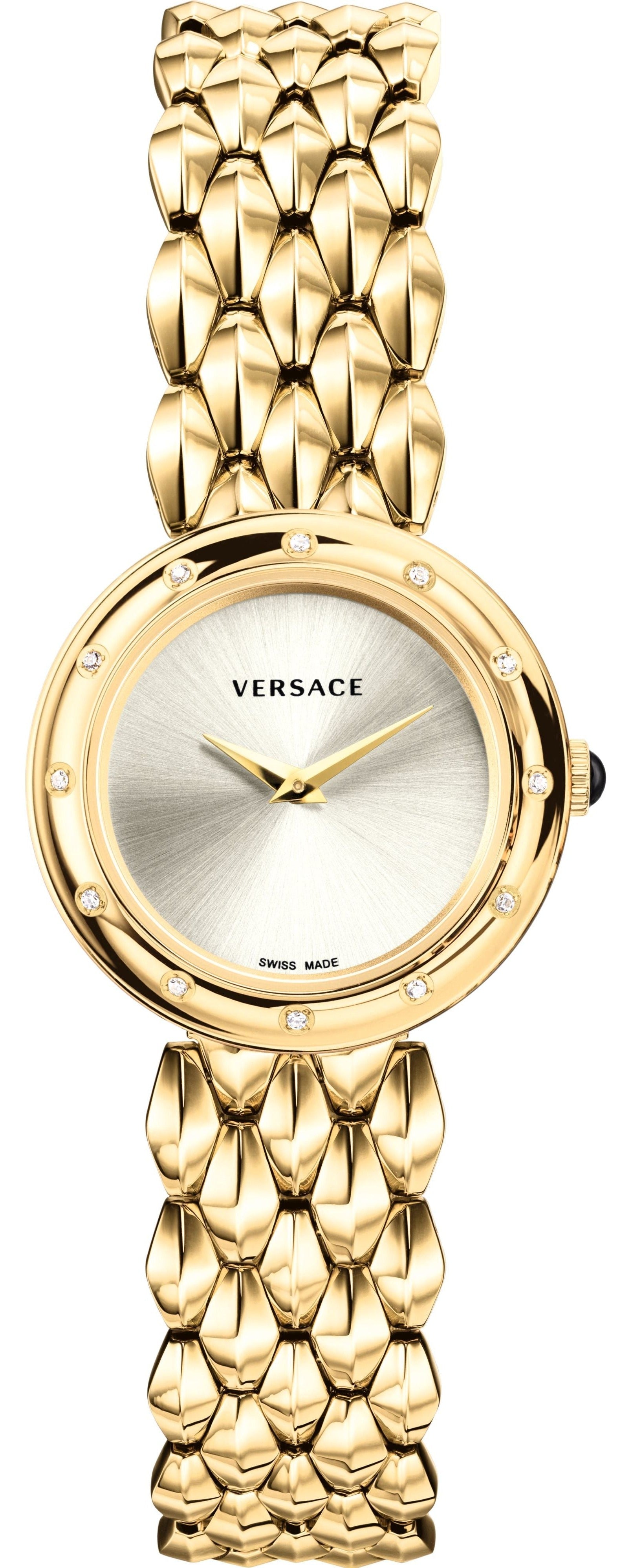 Versace V-Flare Quartz Silver Dial Ladies Watch - VEBN00818