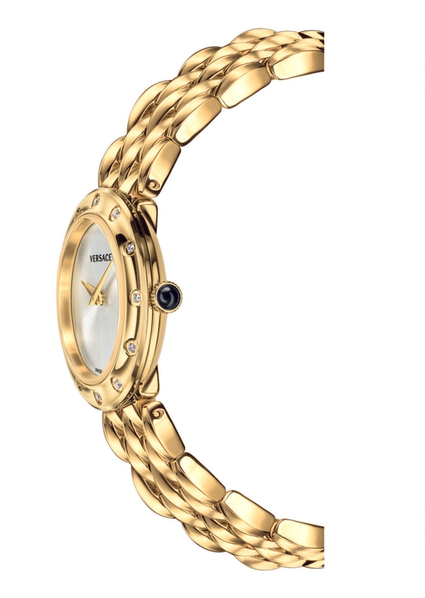 Versace V-Flare Quartz Silver Dial Ladies Watch - VEBN00818