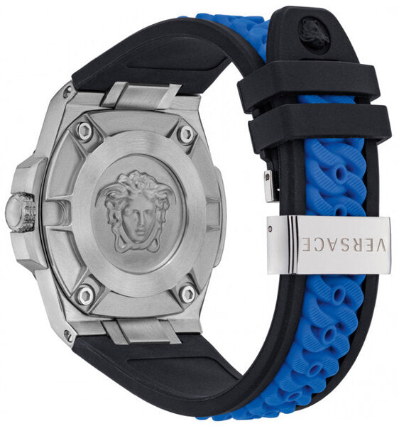 Versace Chain Reaction Quartz Blue Dial Men's Watch VEDY00119