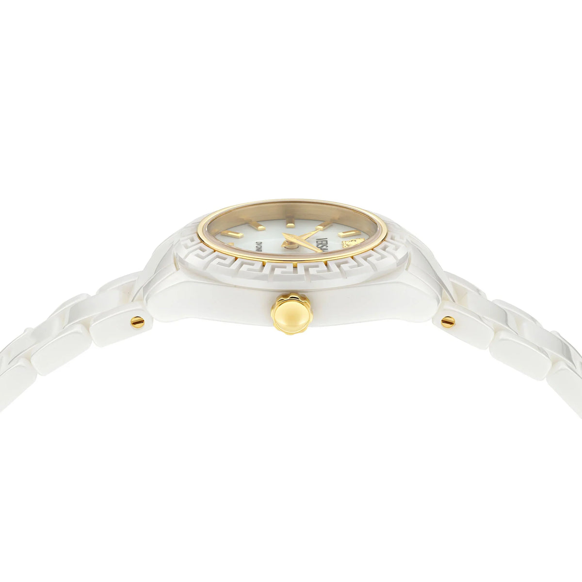Versace DV One Mini 28mm Ceramic White Dial Women’s Watch VE9F00224
