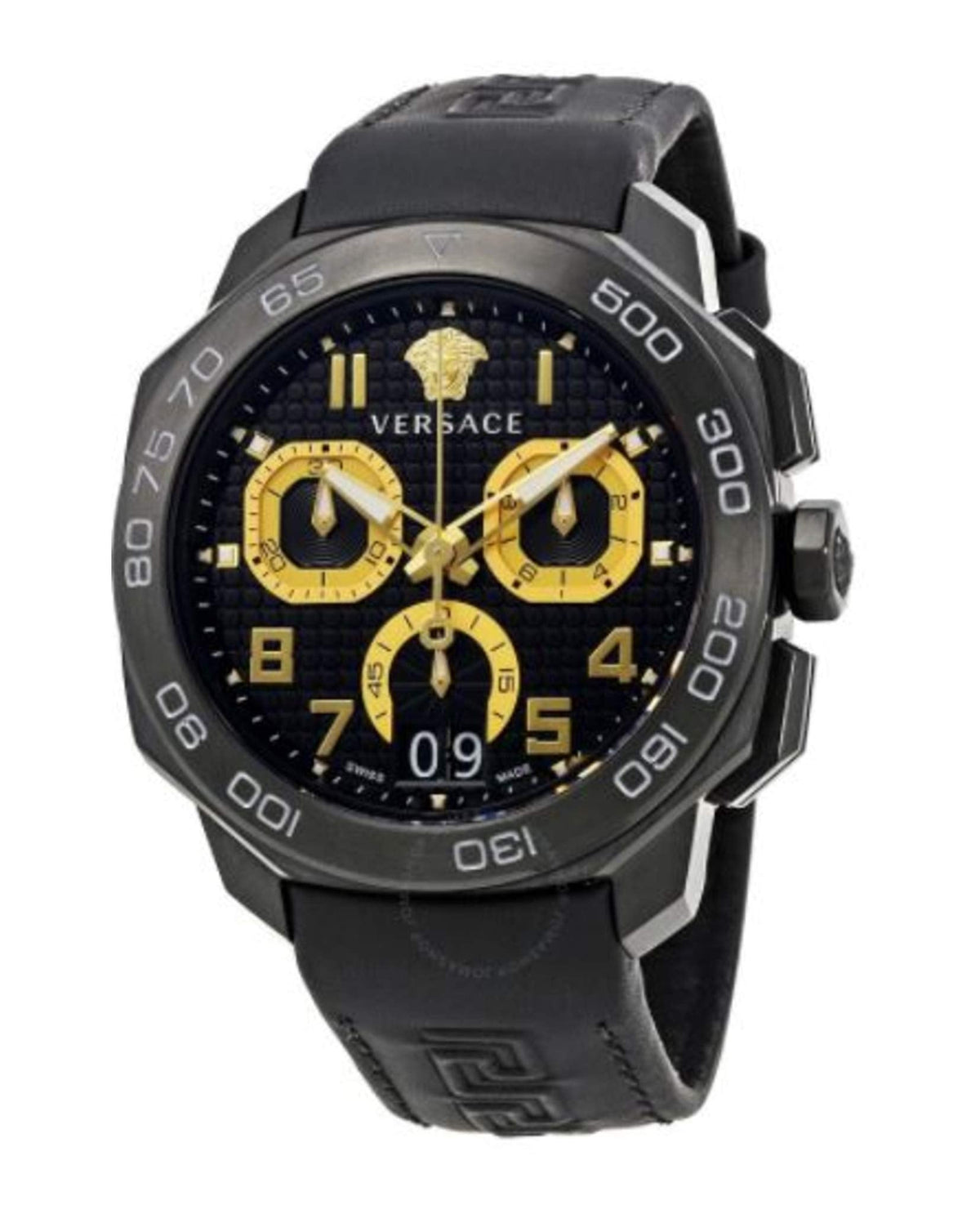 Versace Dylos Chronograph Black Men's Watch - VQC020015