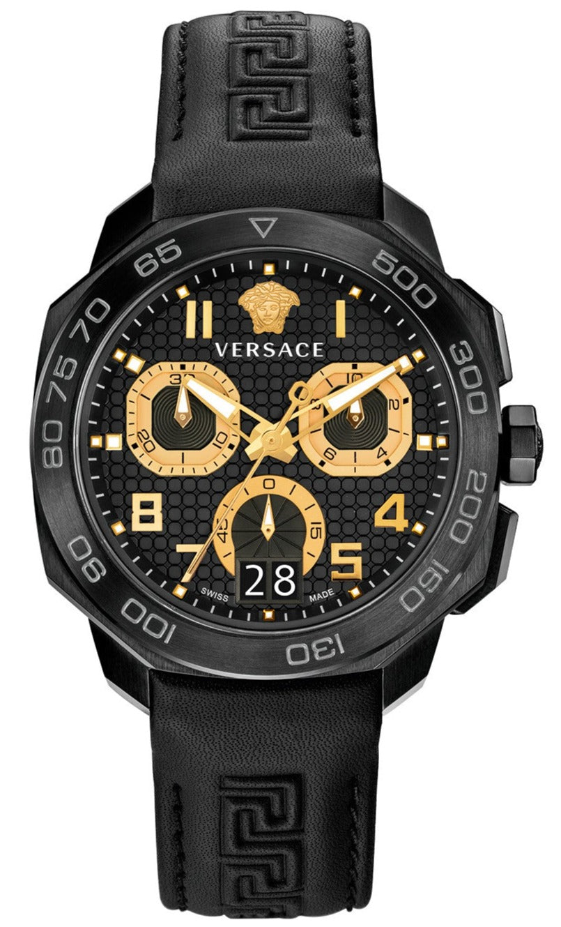 Versace Dylos Chronograph Black Men's Watch - VQC020015