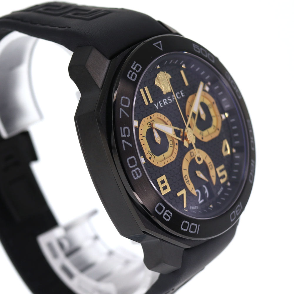 Versace Dylos Chronograph Black Men's Watch - VQC020015