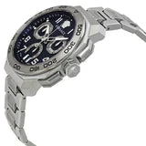 Versace Dylos Chronograph Blue Dial Silver Steel Strap Men Watch - VQC090016