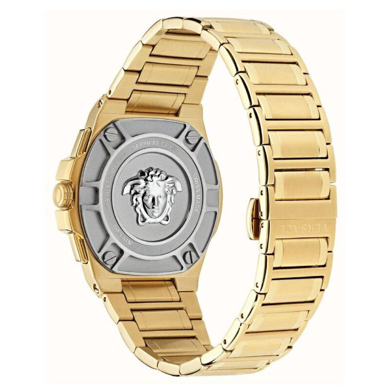 Versace Greca Extreme Chronograph Stainless Steel Black Dial Men’s Watch VE7H00623